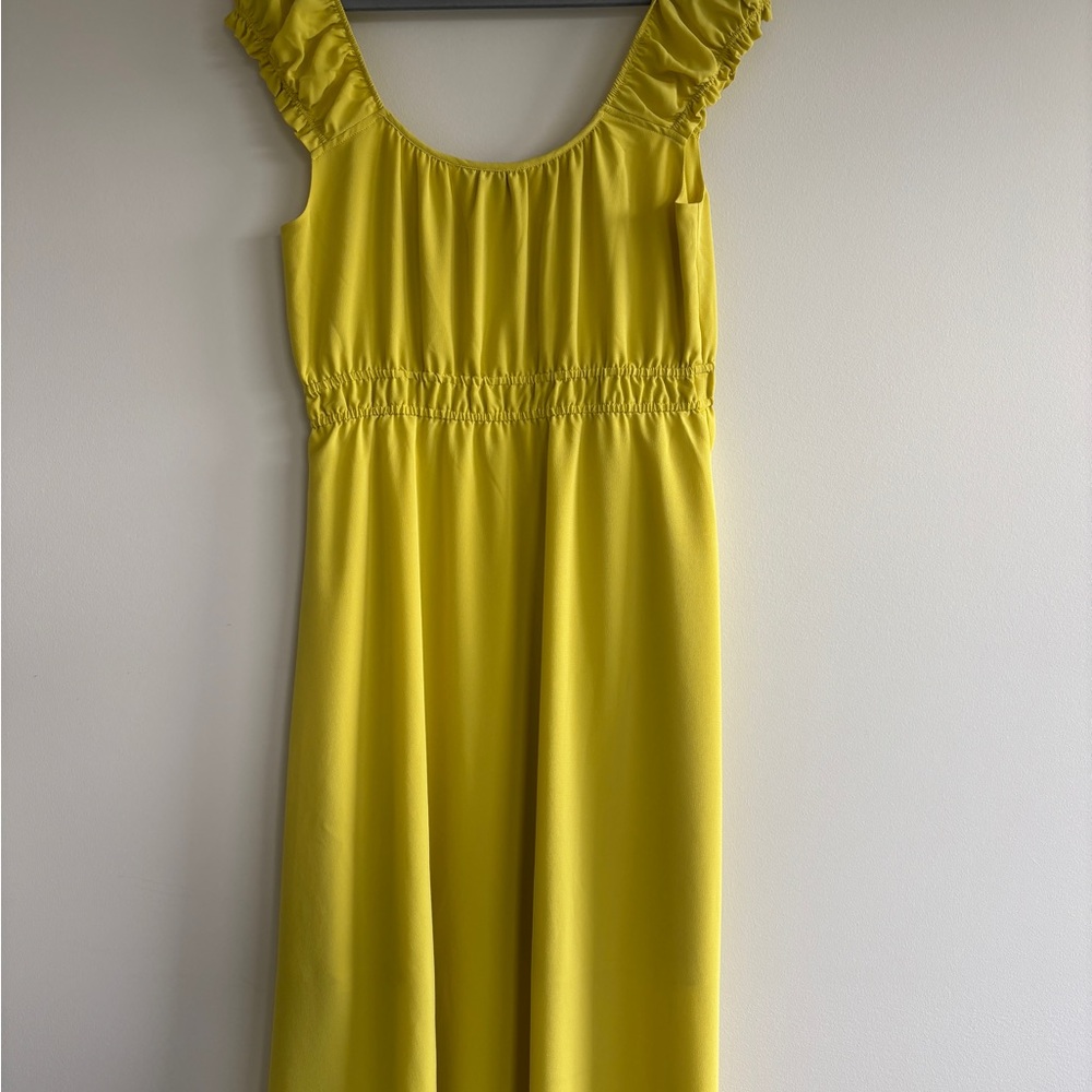 RW&CO. Yellow Midi Dress